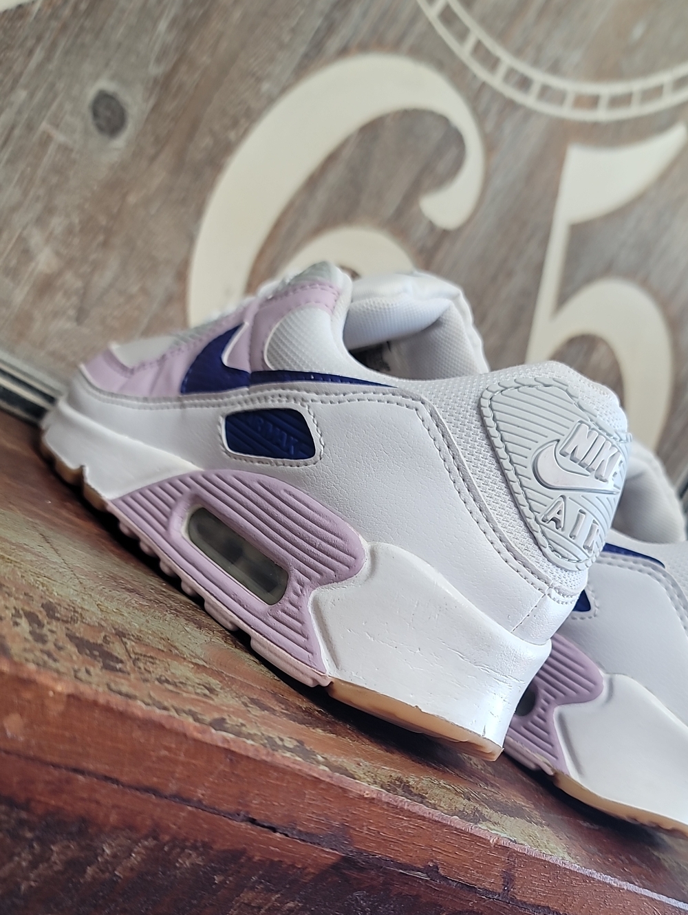 🔥 Nike Wmns Air Max 90 'White Doll' "Light Pink/platinum/Gum" Wmns 8 Good Cond - Picture 9 of 16